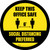 Keep This Office Safe Social Distancing Preferred Yellow Circular - Floor Sign