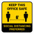 Keep this Office Safe Social Distancing Preferred Yellow Square - Floor Sign