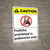 Caution: Forklifts Prohibited In Pedestrian Area ANSI - Wall Sign