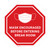 Mask Encouraged Before Entering Break Room White Stop Round - Floor Sign