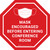 Mask Encouraged Before Entering Conference Room Red Stop - Floor Sign