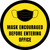 Mask Encouraged Before Entering Office Yellow Circular - Floor Sign