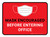 Mask Encouraged Before Entering Office Red Rectangular - Floor Sign