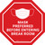 Mask Preferred Before Entering Break Room Red Stop - Floor Sign