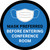 Mask Preferred Before Entering Conference Room Blue Round - Floor Sign