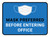 Mask Preferred Before Entering Office Blue Rectangular - Floor Sign