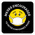 Masks Encouraged To Enter Conference Room Black With Emoticon Rectangular - Floor Sign