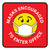 Masks Encouraged To Enter Office With Emoticon - Floor Sign