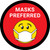Masks Preferred Red Round Floor With With Emoticon