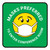 Masks Preferred To Enter Conference Room Green With Emoticon Square - Floor Sign