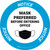 Notice: Mask Preferred Before Entering Office Circular - Floor Sign