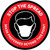 Stop The Spread Mask Preferred Beyond This Point Red With Icon - Floor Sign