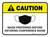 Caution: Mask Preferred Before Entering Conference Room Rectangular - Floor Sign