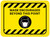 Mask Encouraged Beyond This Point Yellow With Icon Rectangular - Floor Sign