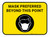 Mask Preferred Beyond This Point Rectangular - Floor Sign