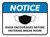 Notice: Mask Encouraged Before Entering Break Room Rectangular - Floor Sign
