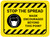 Stop The Spread Mask Encouraged Beyond This Point Rectangular - Floor Sign With Icon