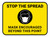 Stop The Spread Mask Encouraged Beyond This Point Rectangular - Floor Sign