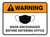 Warning Mask Encouraged Before Entering Office Rectangular - Floor Sign