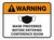 Warning Mask Preferred Before Entering Conference Room Rectangular - Floor Sign