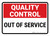 Quality Control: Out Of Service Landscape - Wall Sign