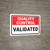 Quality Control: Validated Landscape - Wall Sign