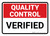 Quality Control: Verified Landscape - Wall Sign