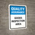 Quality Assurance: Goods inspection area Portrait - Wall Sign