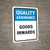 Quality Assurance: Goods inwards Portrait - Wall Sign