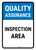 Quality Assurance: Inspection Area Portrait - Wall Sign
