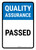 Quality Assurance: Passed Portrait - Wall Sign