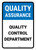 Quality Assurance: Quality control department Portrait - Wall Sign