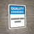 Quality Assurance: Quarantined goods Portrait - Wall Sign