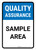 Quality Assurance: Sample area Portrait - Wall Sign