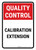 Quality Control: Calibration Extension Portrait - Wall Sign