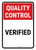 Quality Control: Verified Portrait - Wall Sign