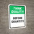 Think Quality Before Quantity Portrait - Wall Sign