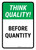 Think Quality Before Quantity Portrait - Wall Sign