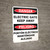 Danger: Electric Gate Keep Away Bilingual Spanish - Wall Sign