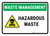 Waste Management: Hazardous waste Landscape - Wall Sign