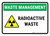 Waste Management: Radioactive waste Landscape - Wall Sign