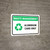 Waste Management: Recycle Aluminium cans only Landscape - Wall Sign
