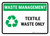 Waste Management: Textile waste Landscape - Wall Sign