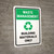 Waste Management: Building materials Portrait - Wall Sign