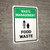 Waste Management: Food waste Portrait - Wall Sign