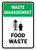 Waste Management: Food waste Portrait - Wall Sign