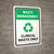 Waste Management: Recycle Clinical waste Portrait - Wall Sign