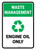 Waste Management: Recycle Engine oil Portrait - Wall Sign