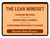 The Lean Mindset Landscape - Wall Sign