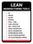 Lean Manufacturing Tools Portrait - Wall Sign